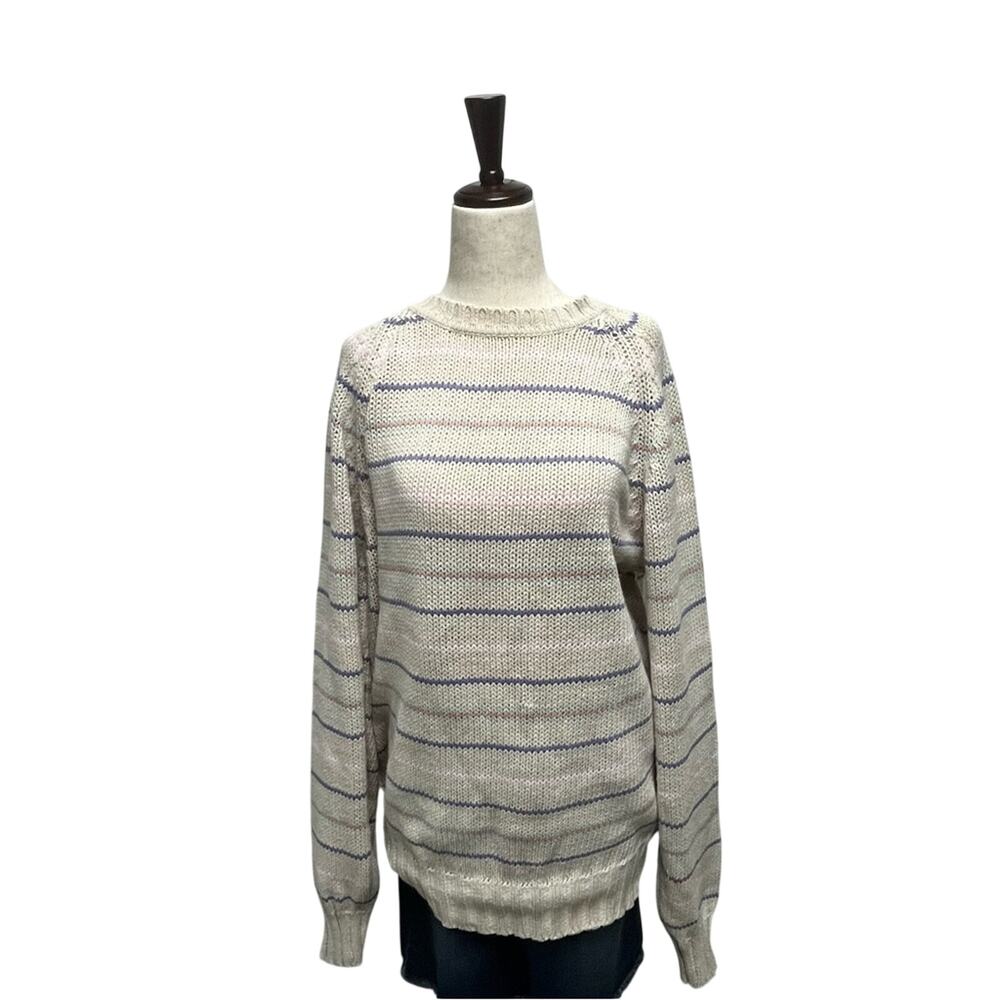 Cricket Striped Sweater Vintage 90s 80s Grandpa Preppy Fall Cozy Women's Large